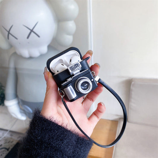 Retro Camera Protective Case for Wireless Bluetooth Airpods/Earbuds
