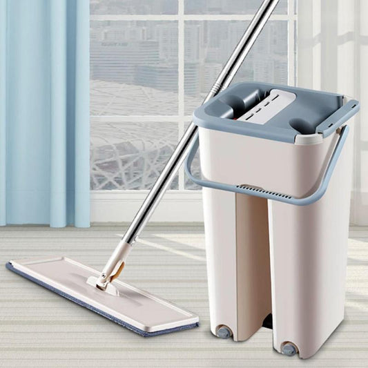 Flat Squeeze Mop - Magic Automatic Mop and Bucket
