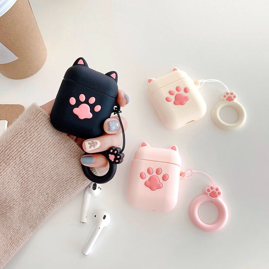Cat Paw Wireless Earphone Case For AirPods 2