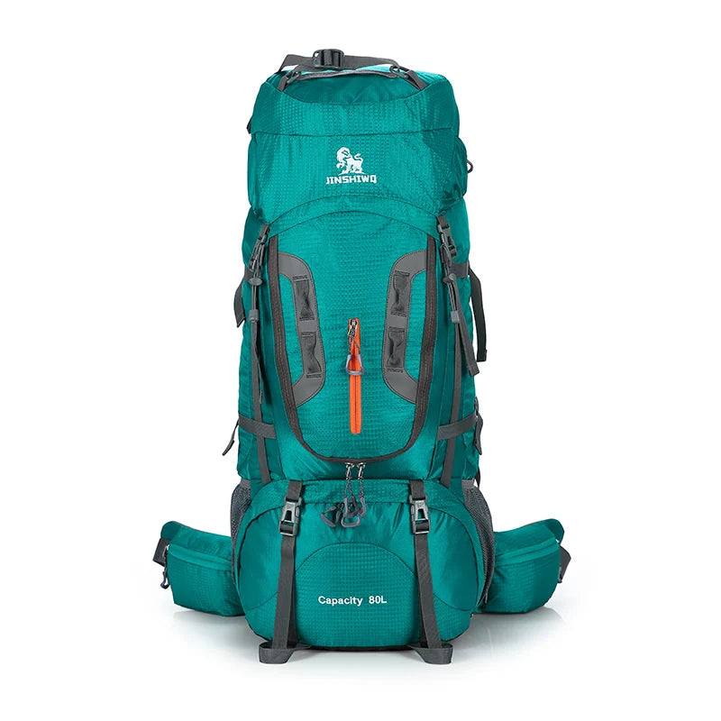 80L Superlight Camping Hiking Backpack - Outdoor Nylon Bag with Aluminum Alloy Support, Ideal for Sport Travel