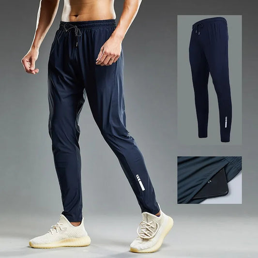 Summer Elastic Men's Running Pants - Jogging Sweatpants for Casual Outdoor Training, Gym Fitness, and Active Lifestyle