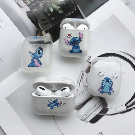 Disney Stitch Cartoon Airpods Pro Case - Adorable and Protective Cover for Airpods 1, 2, and 3-2