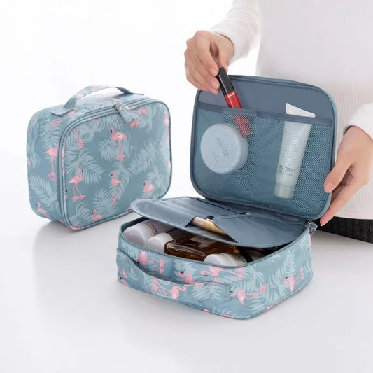 Outdoor Girl Cosmetic Bag - Waterproof Makeup Organizer for Women - Fashionable Toiletries Storage - Stylish Makeup Pouch Case