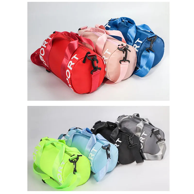Children's Fitness Sports Bag - Small Nylon Training Luggage for Travel, Weekend Packing, and Gym Workouts, with Shoulder Strap