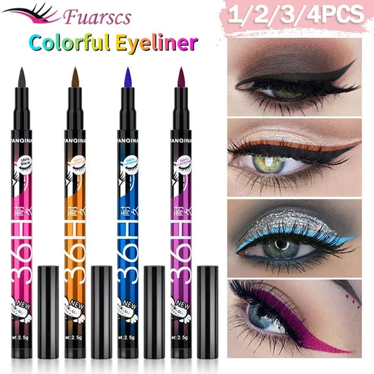 Black Liquid Eyeliner - Waterproof Eyeliner Pencil 36H