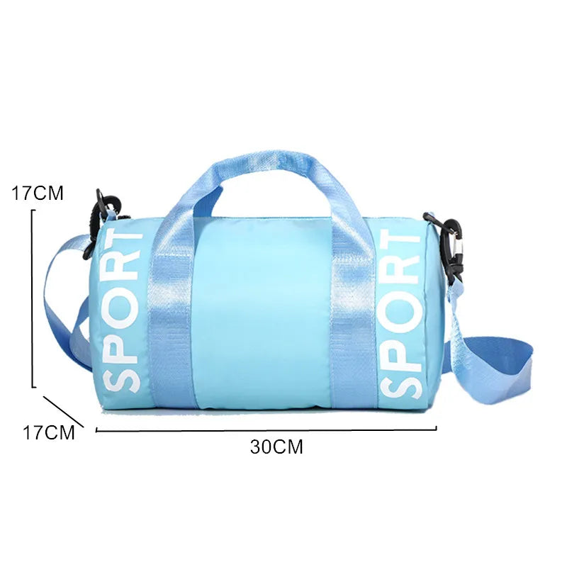 Children's Fitness Sports Bag - Small Nylon Training Luggage for Travel, Weekend Packing, and Gym Workouts, with Shoulder Strap