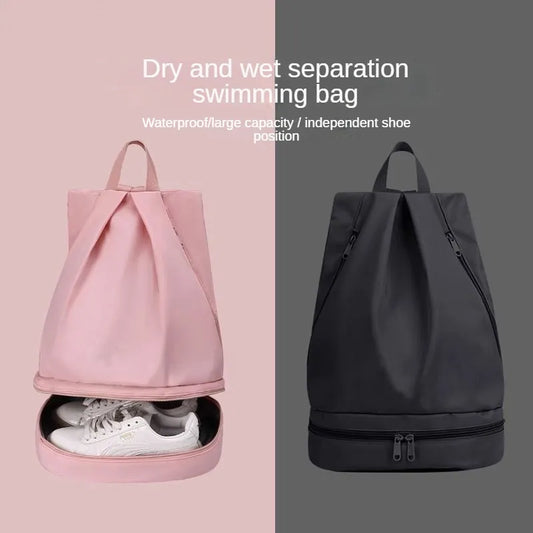 Waterproof Wet-Dry Separation Bag with Shoe Compartment for Ultimate Fitness Enthusiasts