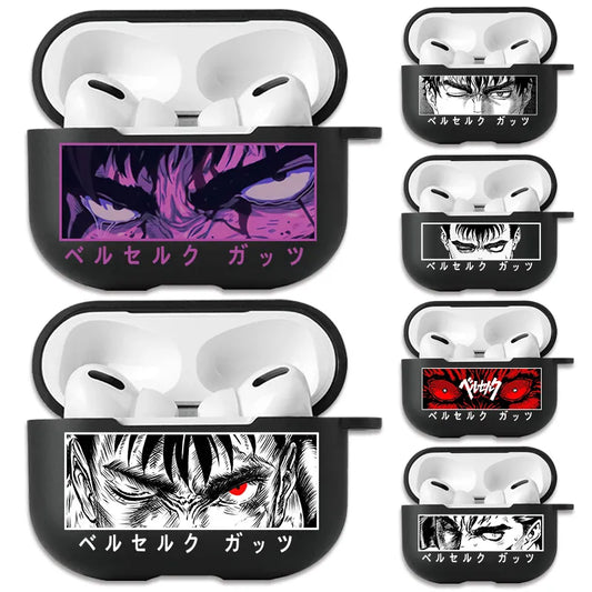 Berserk Anime Earphone Case for Apple Airpods – Unique Protective Cover for Airpods 1/2/3/Pro