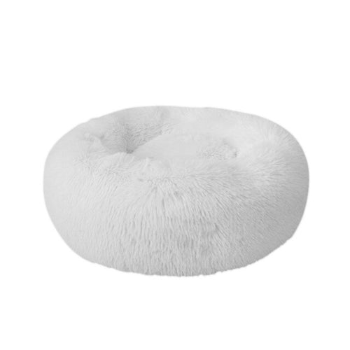 Soft Long Plush Round Pet Cat Bed House