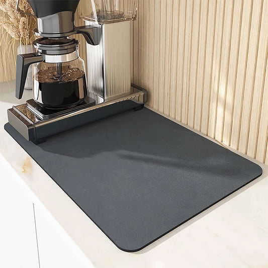 Super Absorbent Anti-slip Draining Mat - Large Kitchen/Bathroom Drying Pad