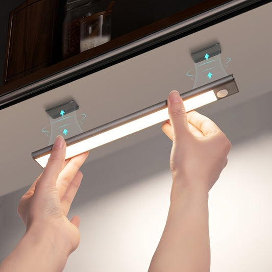 LED Motion Sensor Cabinet - Under Counter - Closet Light - Wireless Magnetic USB Rechargeable Kitchen Night Lights