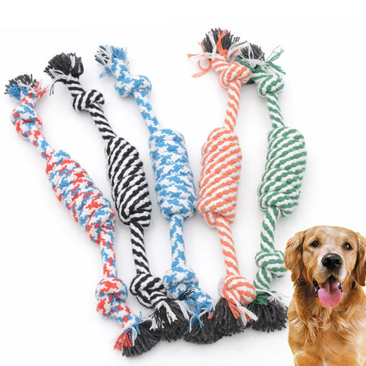 Juguete para perros de 4 cm - Cuerda de algodón con nudo para masticar cachorros