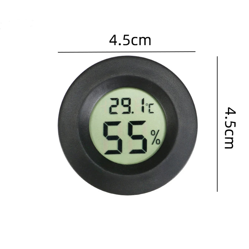 High-Precision Digital Thermometer and Hygrometer for Reptiles and Aquariums