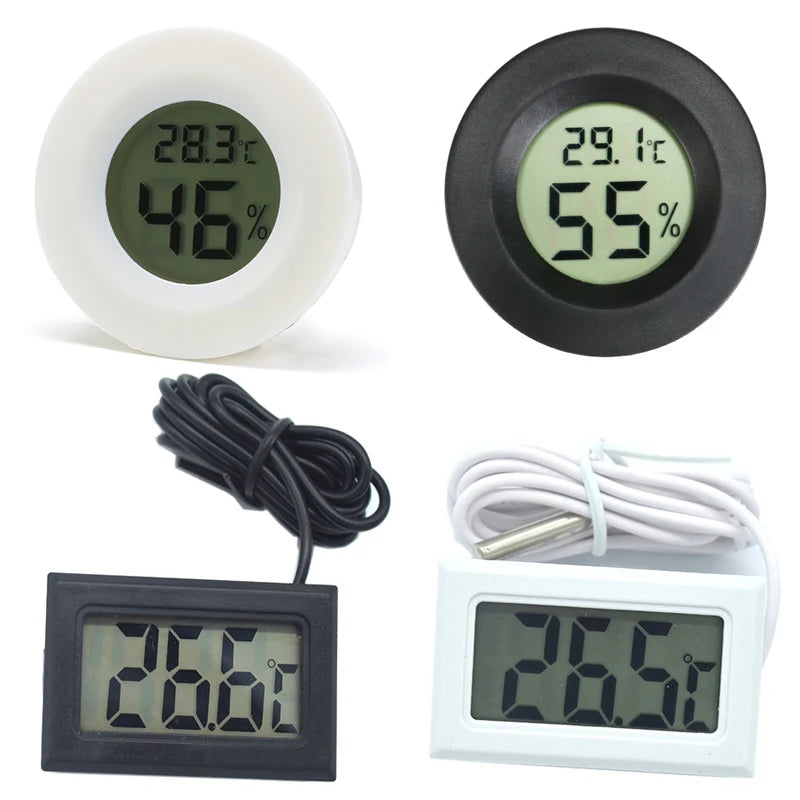 High-Precision Digital Thermometer and Hygrometer for Reptiles and Aquariums