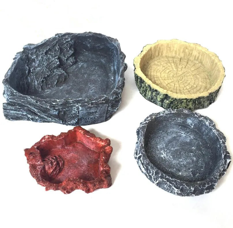 Resin Crawler Pet Feeder Bowl