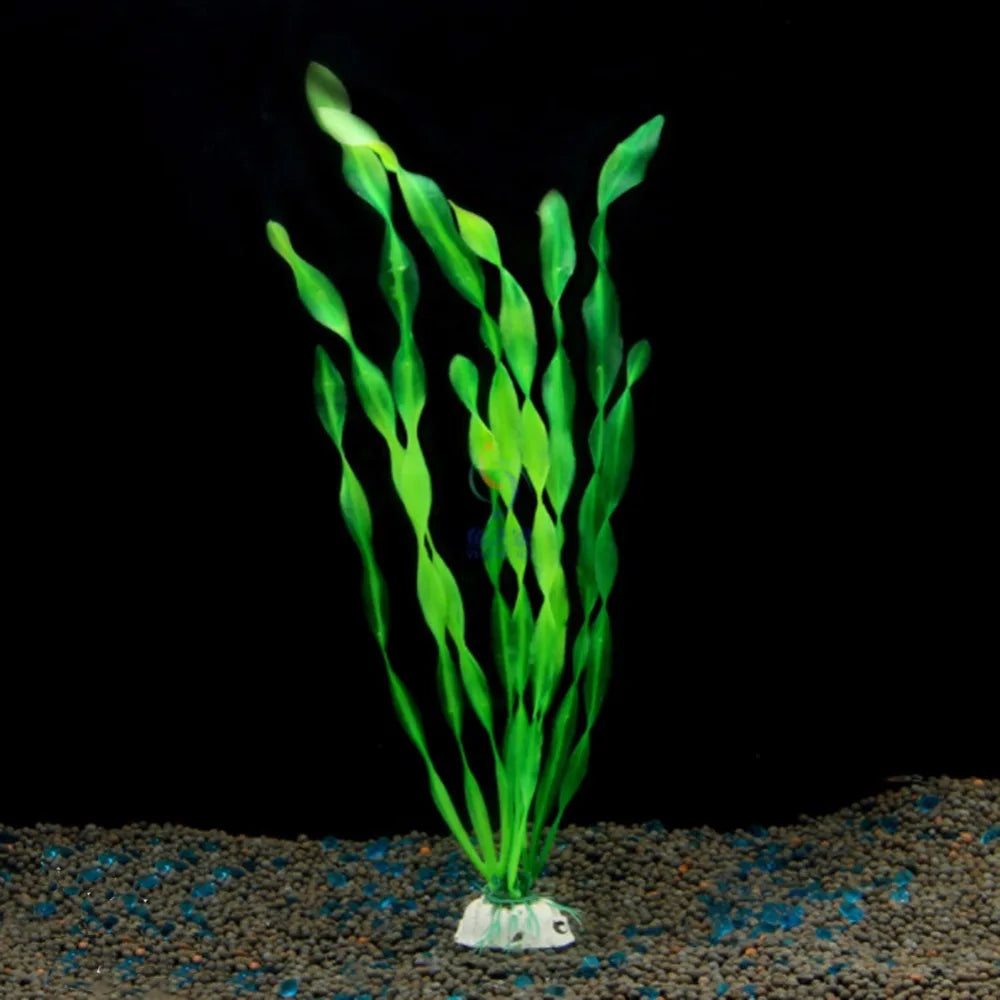 Artificial Submarine Ornament with Green Underwater Plants