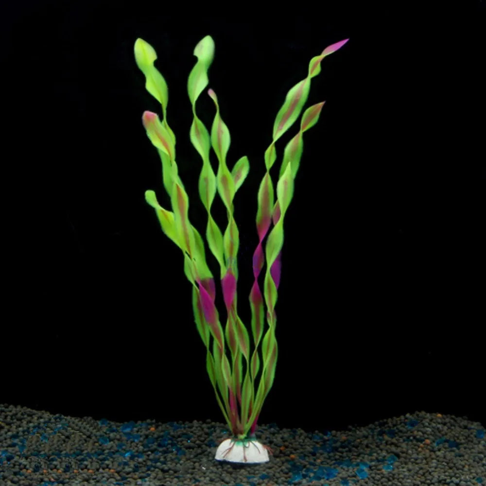 Artificial Submarine Ornament with Green Underwater Plants