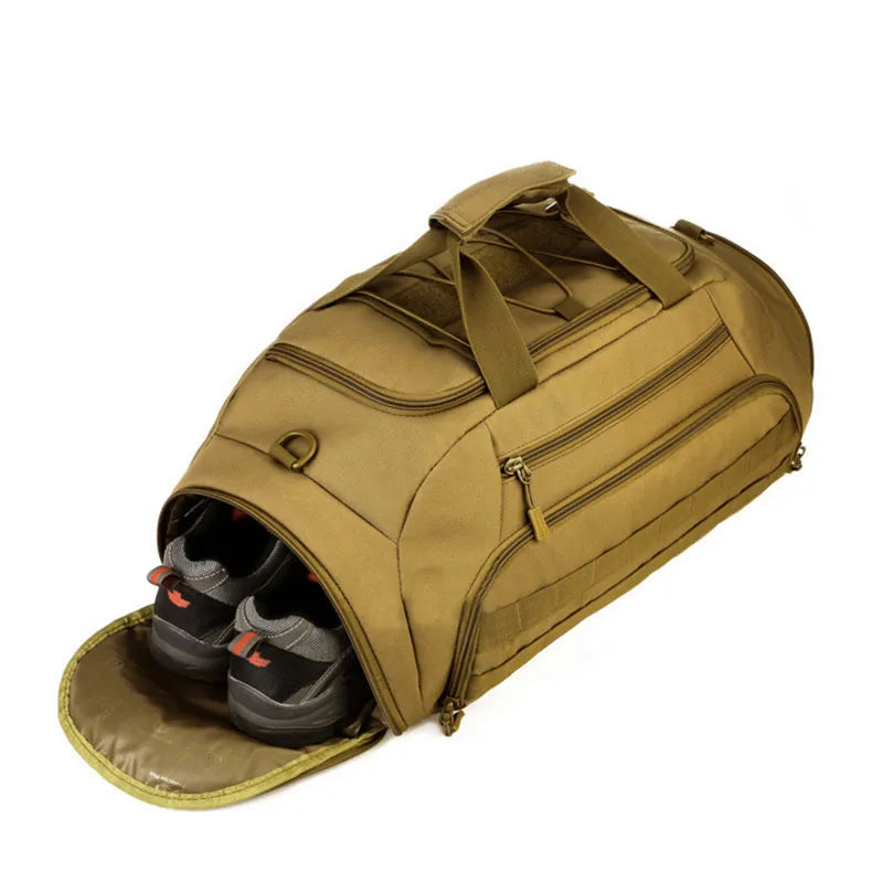 Tactical Military Gym Bag: Versatile 35L/45L Capacity with Molle System, Perfect for Sports, Camping, and Travel