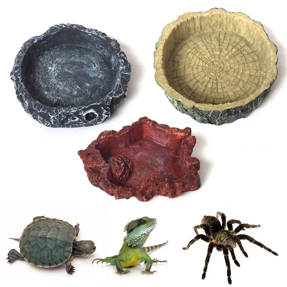 Resin Crawler Pet Feeder Bowl