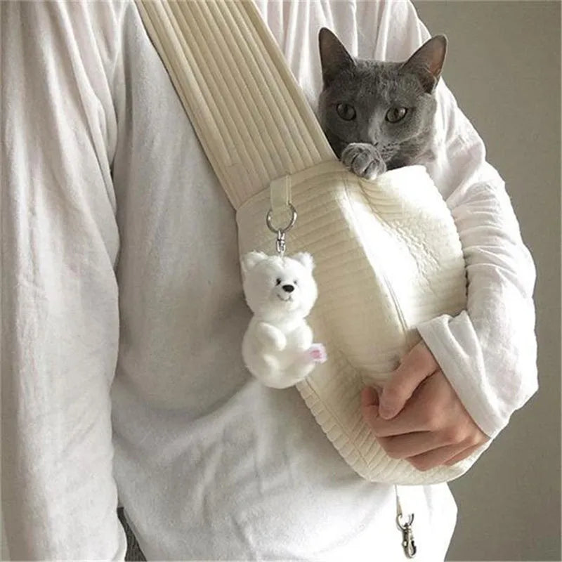 CozyPaws Canvas Pet Sling Carrier