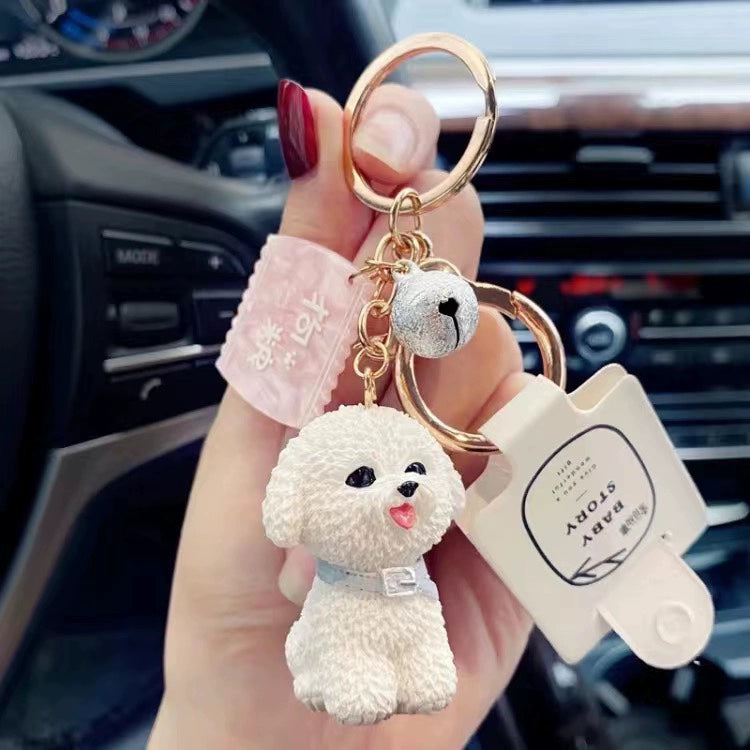 Pawsome Cartoon Dog Keychain