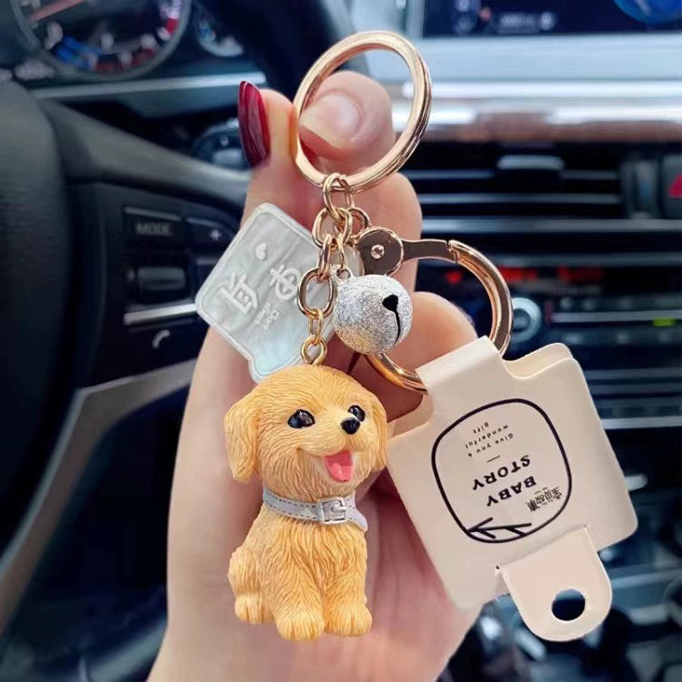 Pawsome Cartoon Dog Keychain