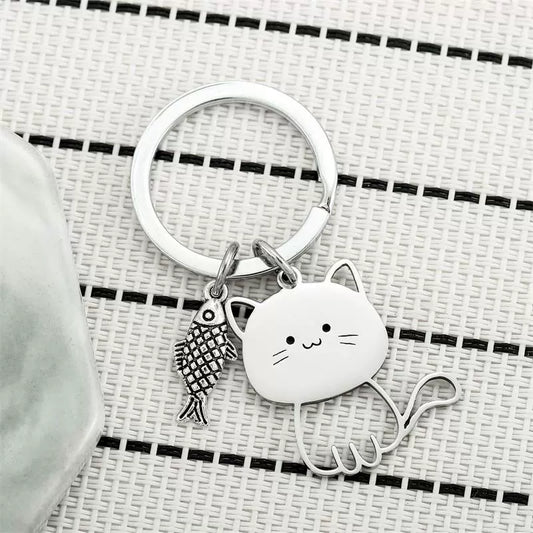 FishyCat Key Ring