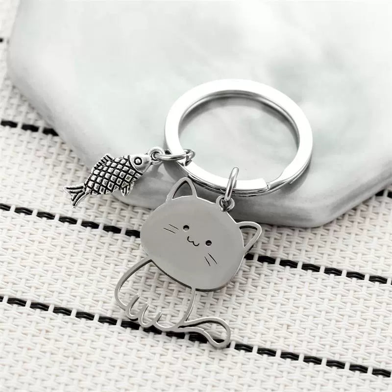 FishyCat Key Ring