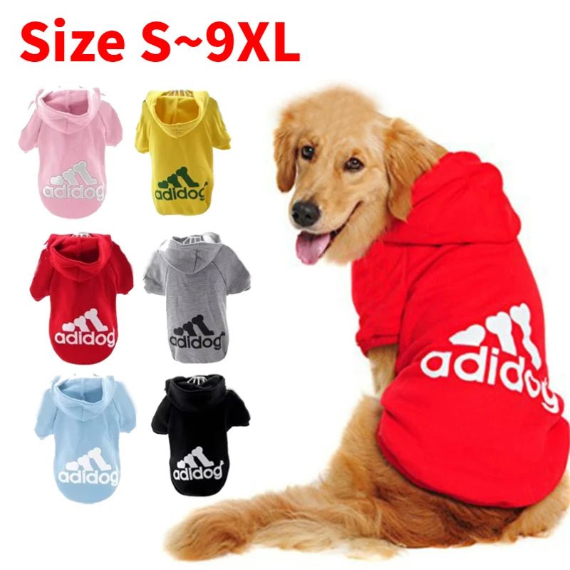 Large AdiDog Winter Hoodie Coat