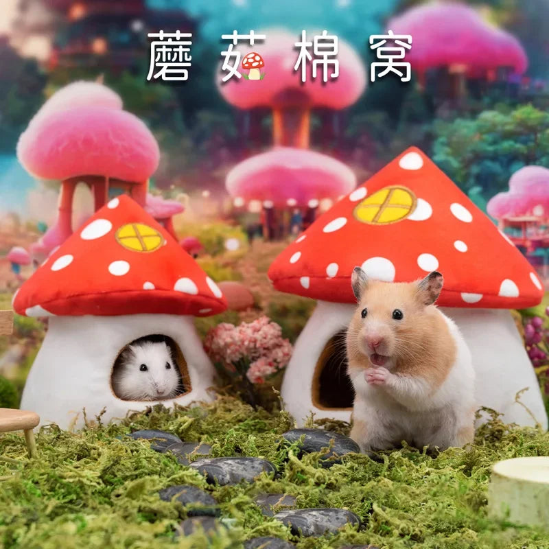 Mushroom House Small Animal Bed