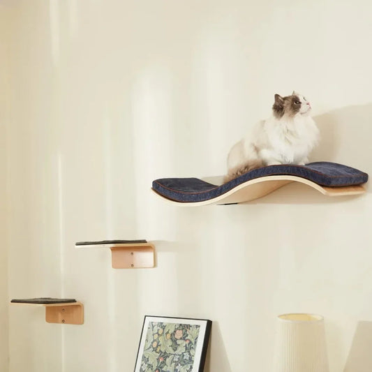 WavePaws Cat Wall Shelf Set