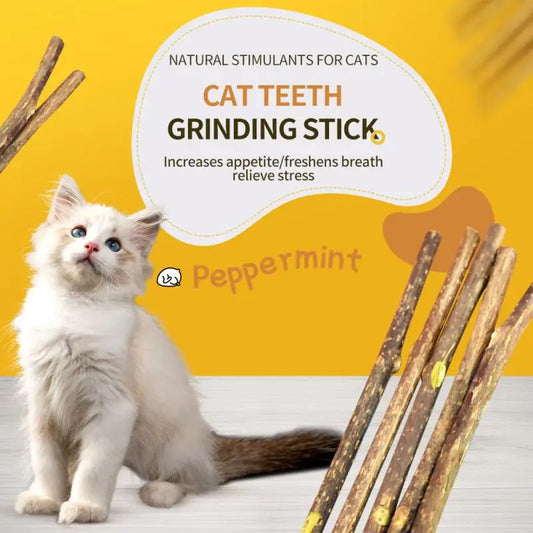 MeowMunch Natural Cat Mint Chew Sticks