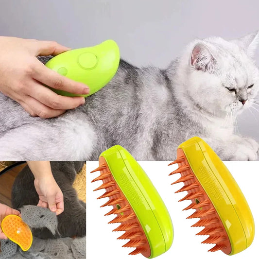 PurrfectSteam Electric Cat Grooming Brush