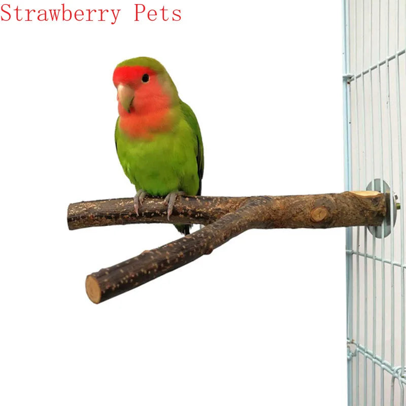 Natural Wood Pet Perch Stand