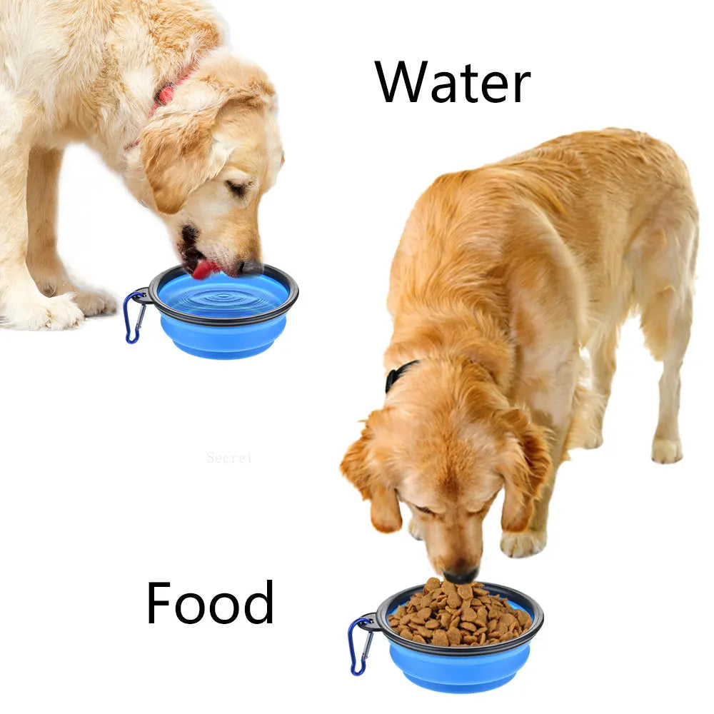 PawsFold Collapsible Silicone Pet Bowl