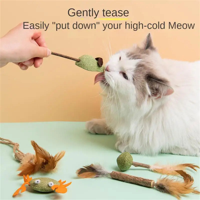 MeowMint Edible Catnip Wooden Toy