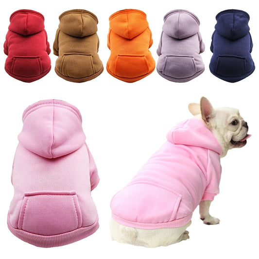 CozyCharm Fleece Dog Hoodie