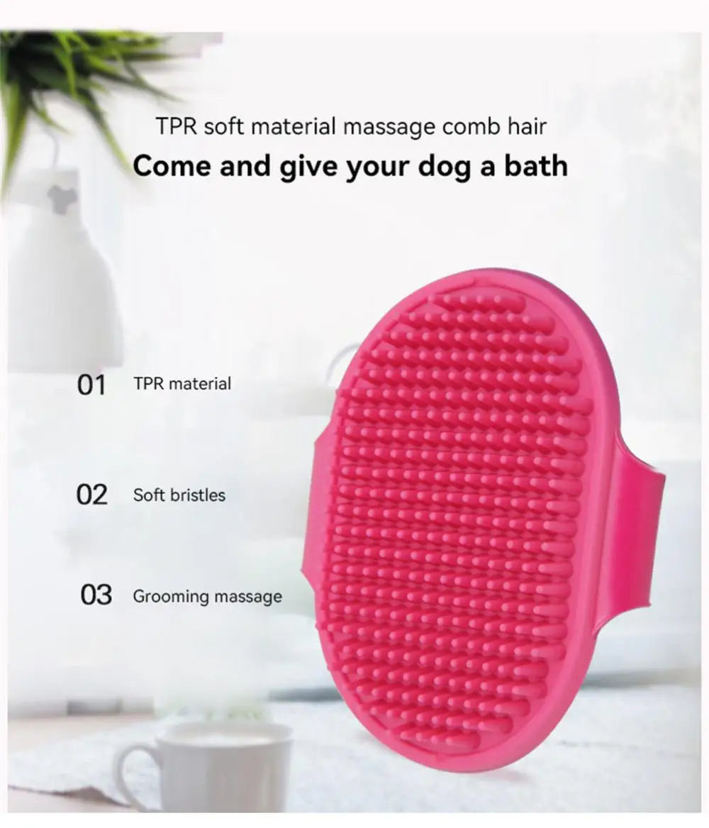 PurrSoothe Silicone Pet Massage Brush