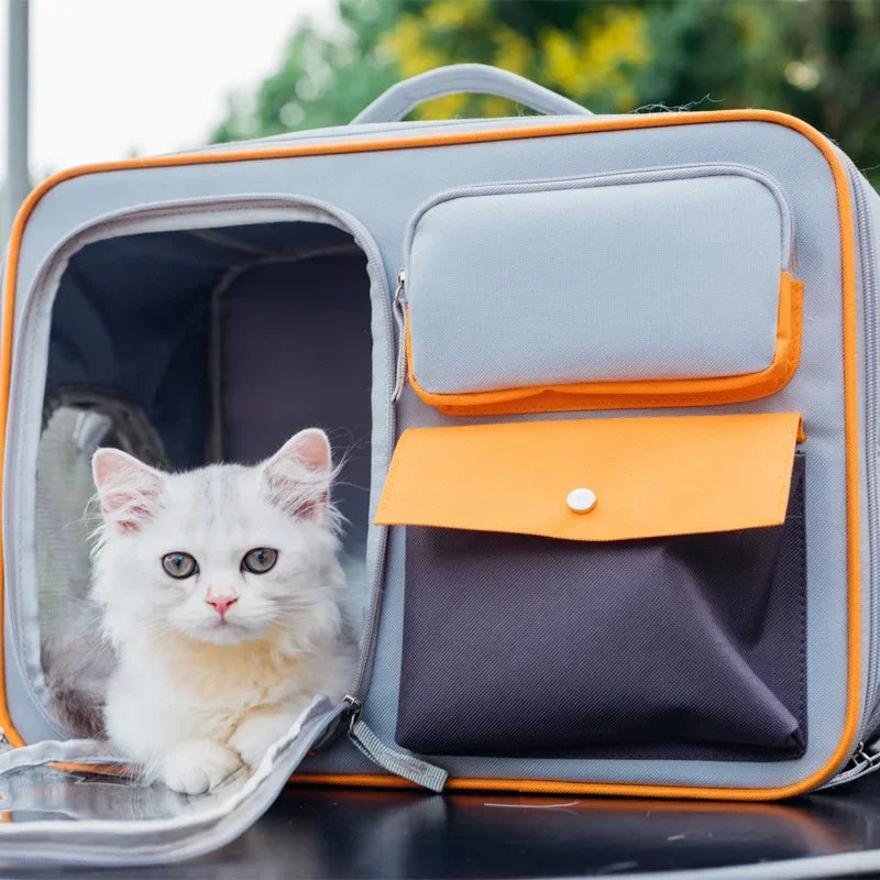 Portable Pet Travel Backpack - Large Capacity Cat and Puppy Carrier