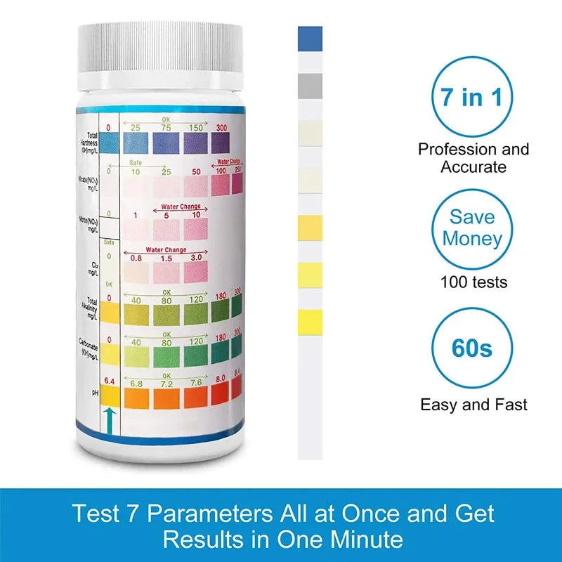 7-in-1 Aquarium Test Strips