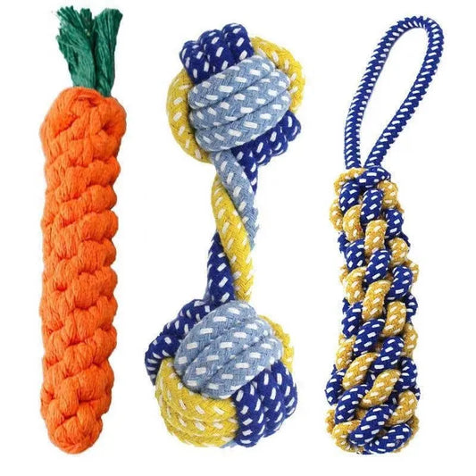 Braided Cotton Rope Dog Chew Toy