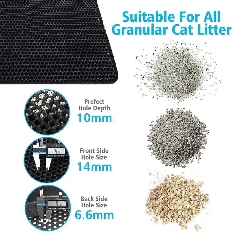 PurrClean Double-Layer Cat Litter Mat