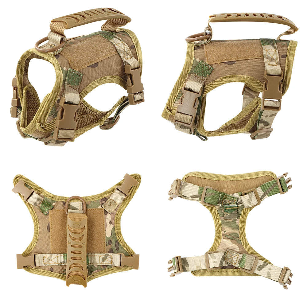 Tactical Mesh Cat and Dog Harness with Control Handle