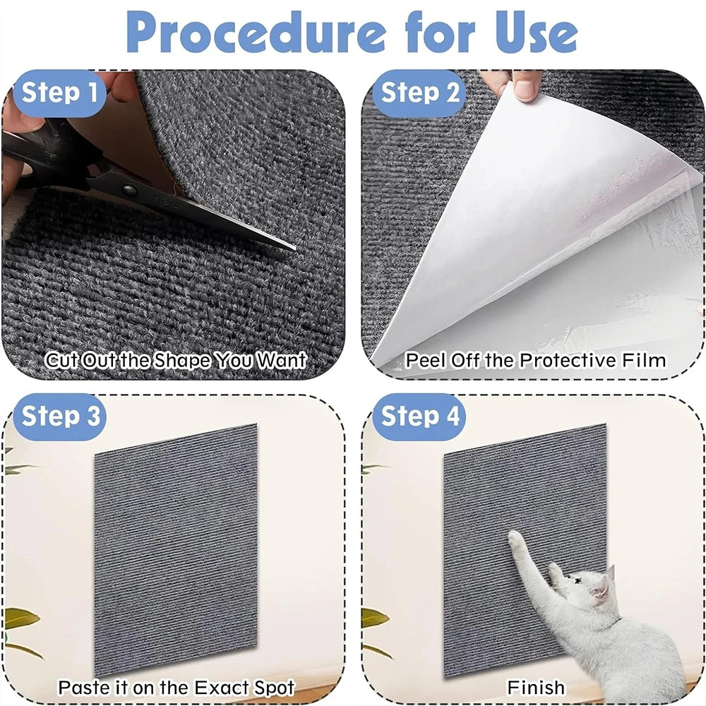 PawGuard Self-Adhesive Cat Scratch Wall Carpet