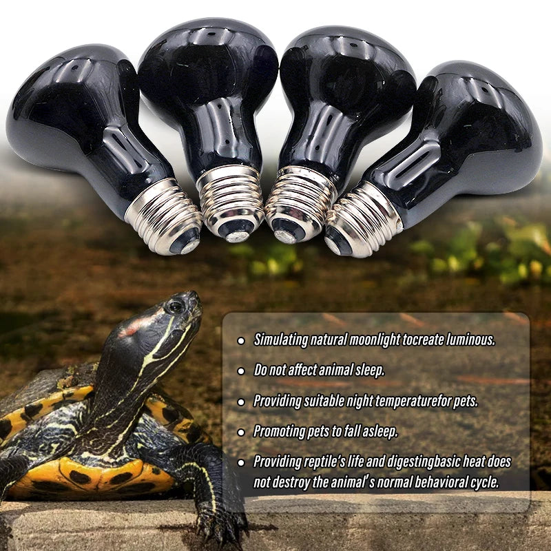 Pet Heating Lamp E27 Night Lamp - UV Heat Bulb for Amphibians and Reptiles