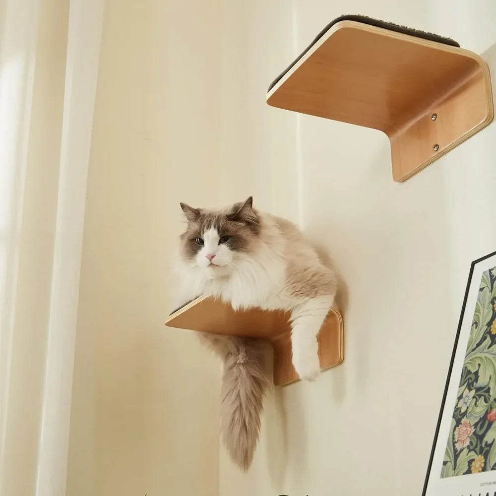 WavePaws Cat Wall Shelf Set