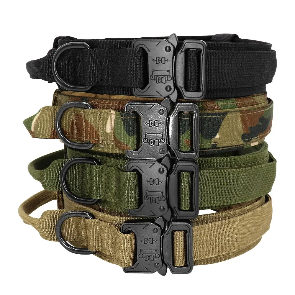 Tactical Nylon Dog Collar and Leash Set