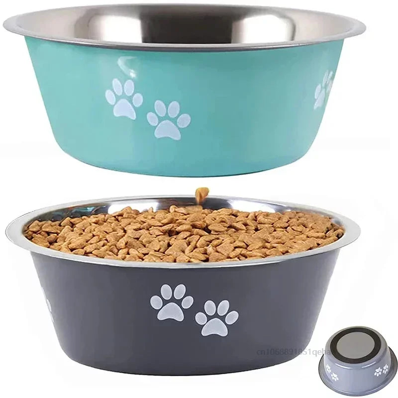 PawsGrip Non-Slip Stainless Steel Dog Bowls