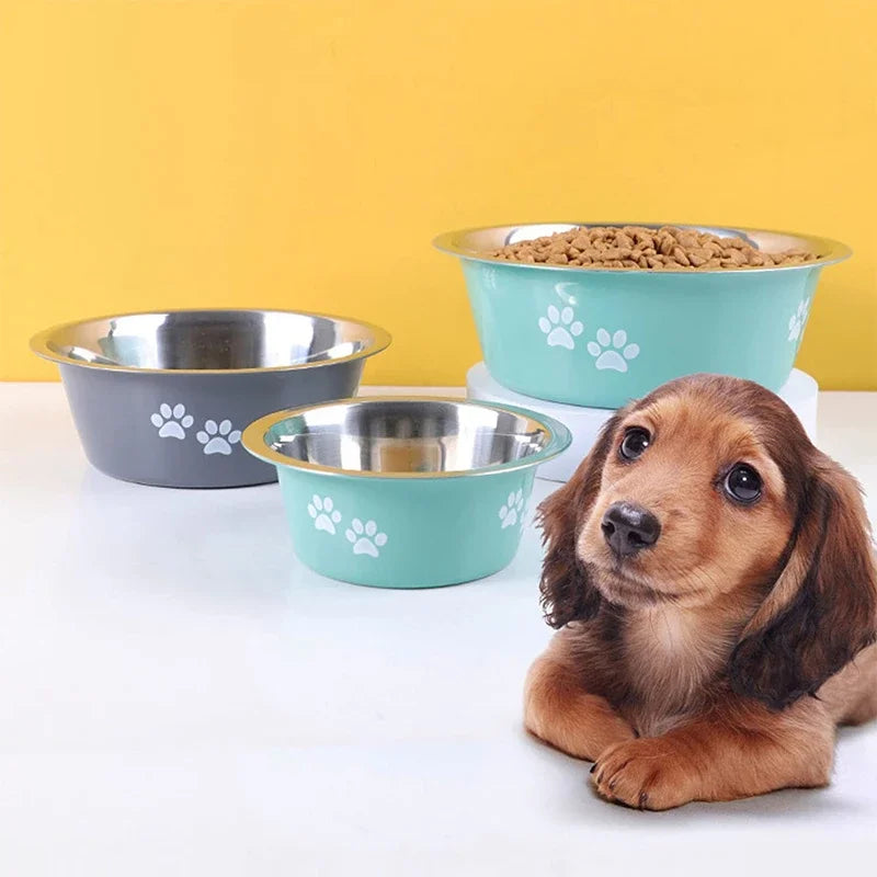 PawsGrip Non-Slip Stainless Steel Dog Bowls