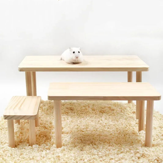 Wooden Hamster Playground Toy Set